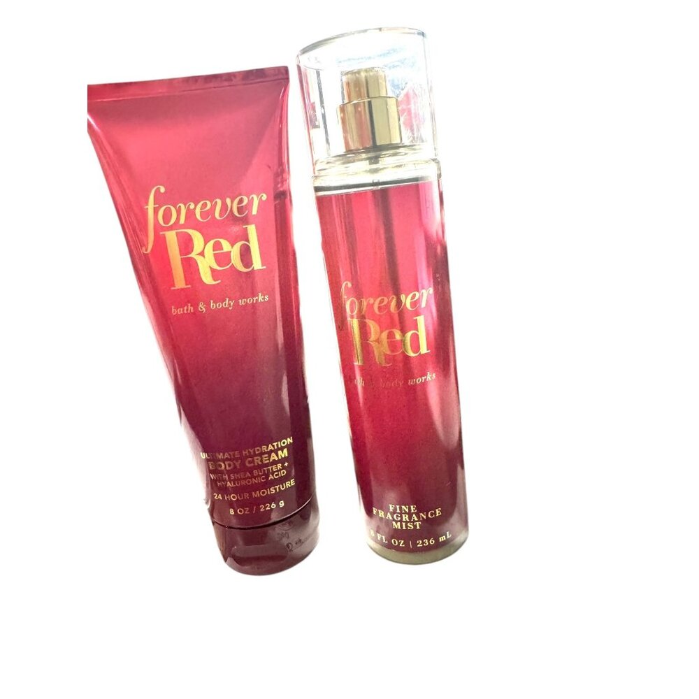 Bath‎ & Body Works "Forever Red" Body Cream & Fragrance Mist Set
